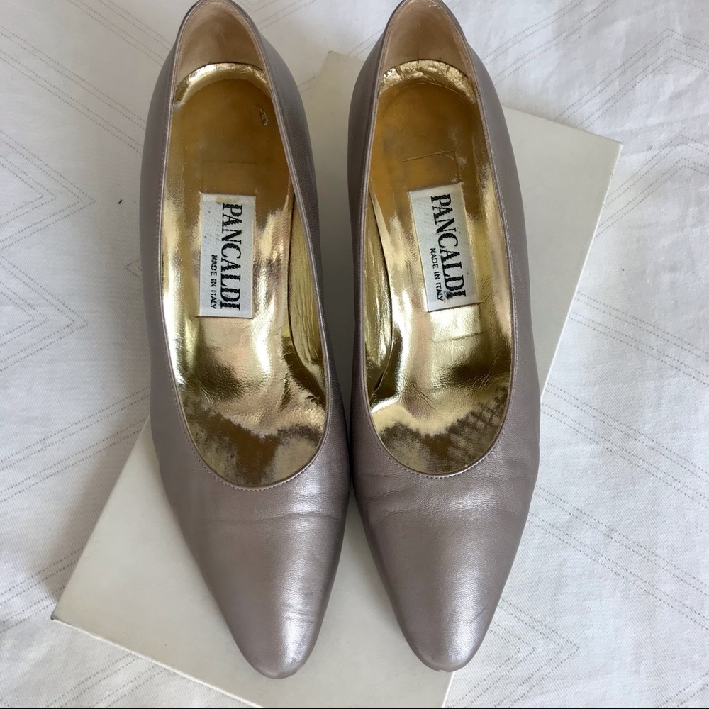 Vintage Pancaldi Shoes 6 1/2 made in Italy leather